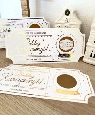 Boldog Karácsonyt kaparós ajándékutalvány