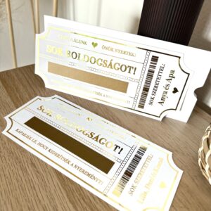 Sok boldogságot kaparós sorsjegy